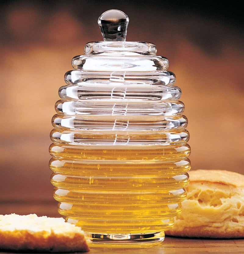 Prodyne Acrylic Honey Jar With Server, Off-white Medium - Image 3